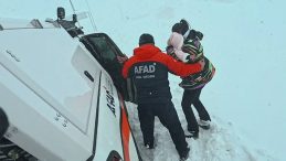 Erciyes Kayak Merkezi'nde Mahsur Kalan 12 Kişi AFAD Tarafından Kurtarıldı