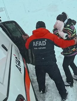 Erciyes Kayak Merkezi'nde Mahsur Kalan 12 Kişi AFAD Tarafından Kurtarıldı
