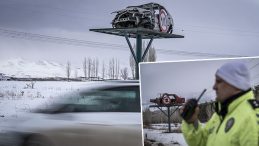 Erzurum'da Yol Kenarına Yerleştirildi: G&ouml;ren Bir Daha Baktı! 'Şehrimizin Belirli Yerlerinde Bunlar Mevcut'