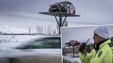 Erzurum'da Yol Kenarına Yerleştirildi: G&ouml;ren Bir Daha Baktı! 'Şehrimizin Belirli Yerlerinde Bunlar Mevcut'
