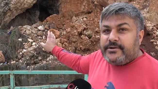 Heyelanla G&uuml;n Y&uuml;z&uuml;ne &Ccedil;ıkan Mağaralar Mahalleliyi Heyecanlandırdı!