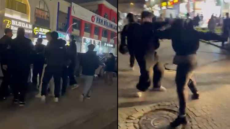 İftar Sonrası İki Grup Arasında Arbede! Yumruklar Havada U&ccedil;uştu