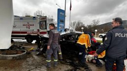 Karab&uuml;k'te B&uuml;y&uuml;k Bir Kazadan Son Anda Kurtarıldı