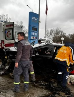 Karab&uuml;k'te B&uuml;y&uuml;k Bir Kazadan Son Anda Kurtarıldı