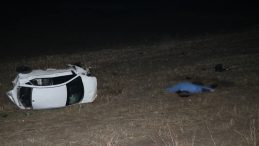 Kayseri'de otomobil şarampole u&ccedil;tu: 1 &ouml;l&uuml;, 4 yaralı