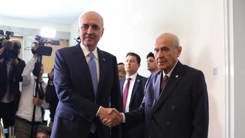 Meclis Başkanı Numan Kurtulmuş, MHP Genel Başkanı Devlet Bahçeli ile buluştu