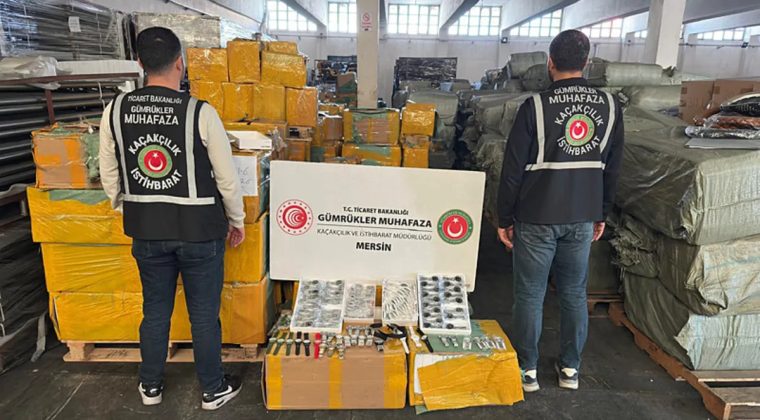 Mersin'de Ka&ccedil;ak&ccedil;ılık Operasyonu: 116 Bin Saat Ele Ge&ccedil;irildi!