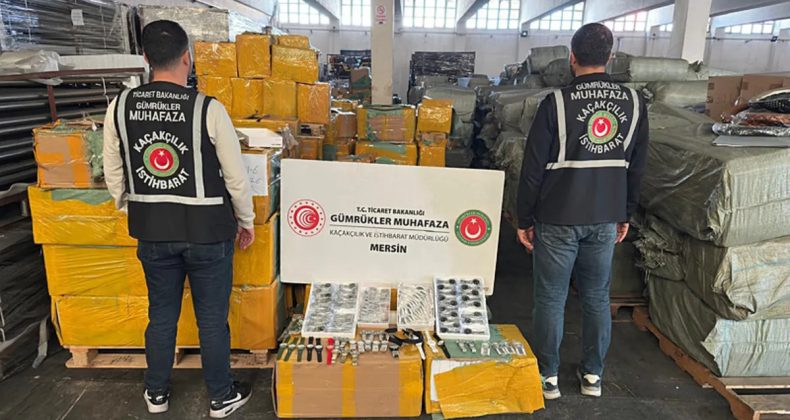 Mersin'de Ka&ccedil;ak&ccedil;ılık Operasyonu: 116 Bin Saat Ele Ge&ccedil;irildi!