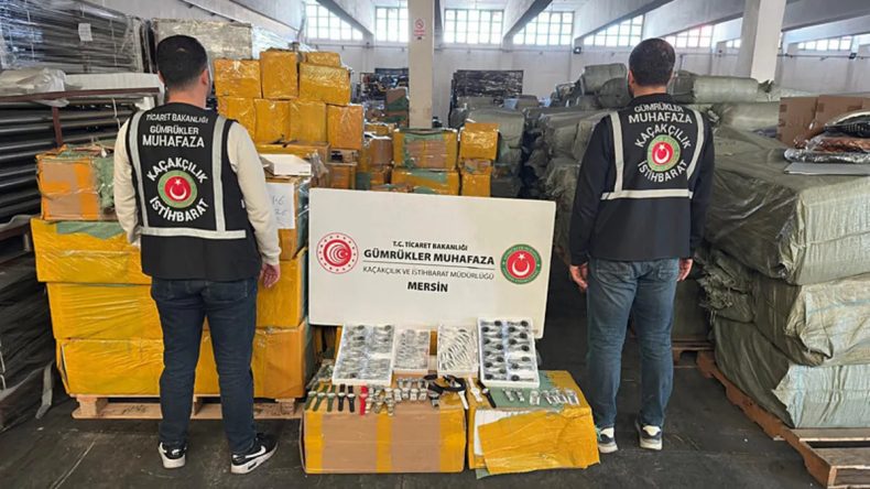 Mersin'de Ka&ccedil;ak&ccedil;ılık Operasyonu: 116 Bin Saat Yakaladı!