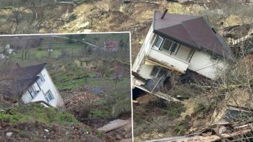 Ordu'da Heyelan: Evler Yıkıldı, Yol &Ccedil;&ouml;kt&uuml;! B&ouml;lgeye Giriş &Ccedil;ıkış Kapandı