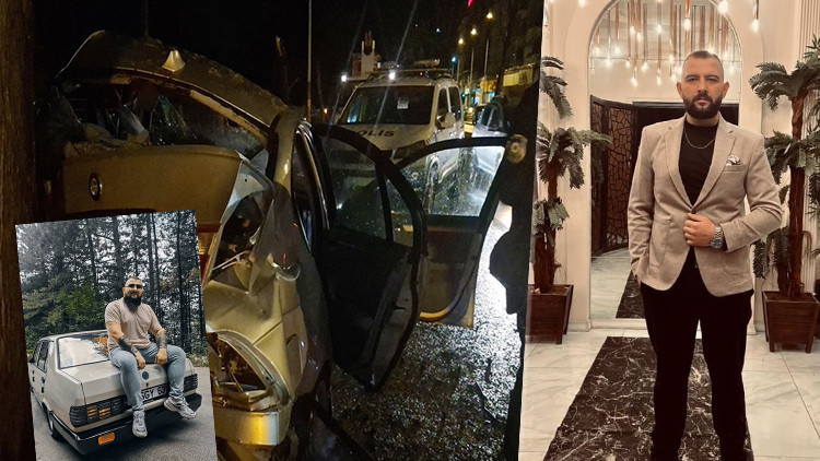 Otomobilin Ağaçla Çarpması Sonucu Yaralı Olan Mert Can Hayatını Kaybetti