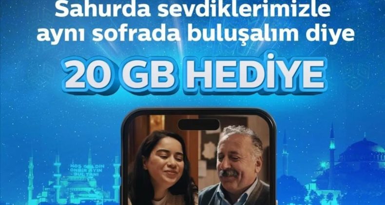 Ramazan Ayına &Ouml;zel 20 GB Hediye
