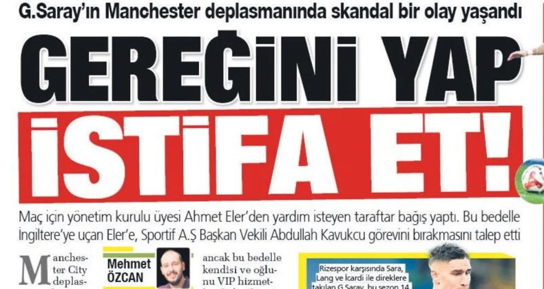 SABAH&rsquo;ın Manşeti Olay Yarattı: VIP Tartışmasında Eler İstifa Etti