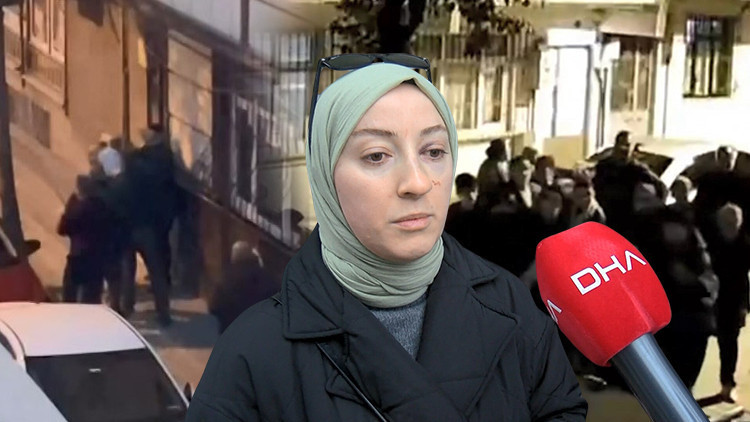 Sen misin o anları kayda alan! Evinin önündeki olayı görüntüleyen kadını feci şekilde darbettiler