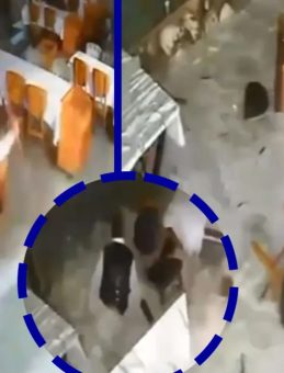 SON DAKİKA | Alanya'da korkutucu anlar: Dev dalga restoranı savaş alanına dönüştürdü!