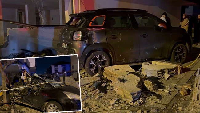 Sultanbeyli'de S&uuml;r&uuml;c&uuml; Direksiyon Hakimiyetini Kaybetti: 4 Araca ve İş Yerine &Ccedil;arptı