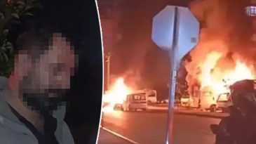 Tartıştığı Kız Arkadaşının Ara&ccedil;larını Kundakladı! O Anlar Kameralara Yansıdı