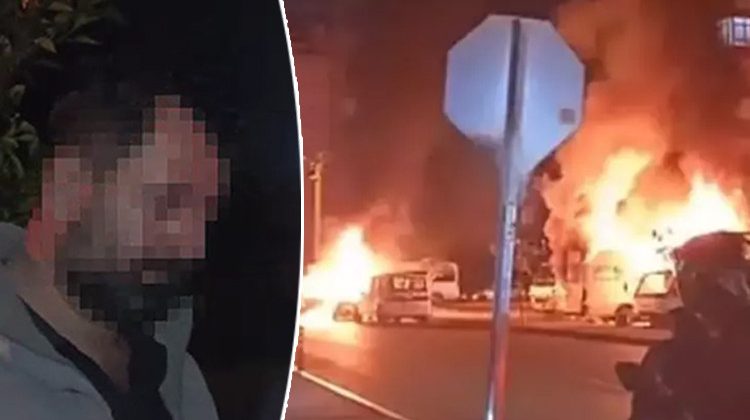 Tartıştığı Kız Arkadaşının Ara&ccedil;larını Kundakladı! O Anlar Kameralara Yansıdı