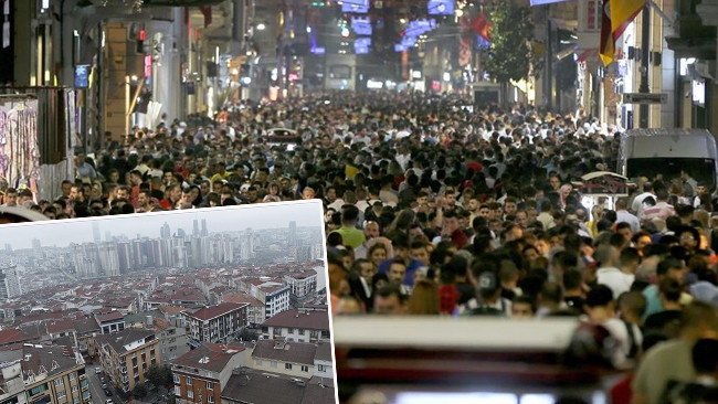 T&uuml;rkiye'de En Yoğun N&uuml;fusa Sahip İl&ccedil;eler A&ccedil;ıklandı: Bir İl&ccedil;enin N&uuml;fusu 1 Milyonu Aştı