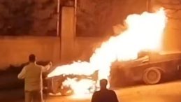 Tuzla'da Park Halindeki Ara&ccedil; Alev Alev Yandı!