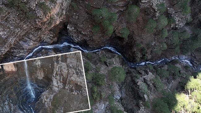 Yılın Sadece Bir Ayı G&ouml;r&uuml;lebilen Şelale: U&ccedil;ansu