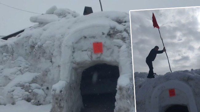 Yoğun Kar Yağışını Fırsata &Ccedil;evirdiler: İmece Usul&uuml;yle Ger&ccedil;ekleştirildi! 'Bir Amacımız Vardı, Ulaştık'