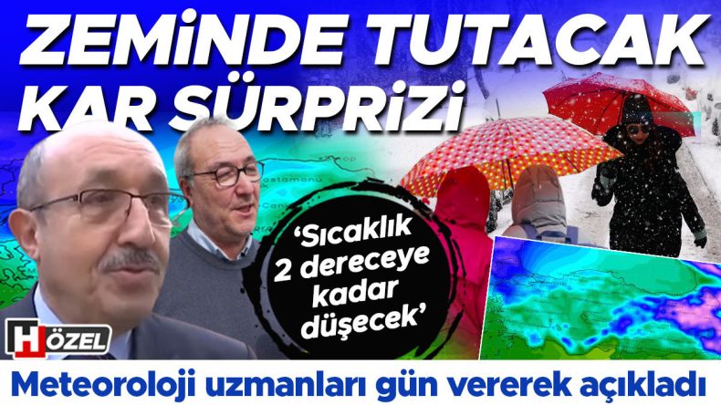 Zeminde Kar Sürprizi! Meteoroloji Uzmanları Tarih Verdi: 'Sıcaklıklar 2 Dereceye Kadar Düşecek'