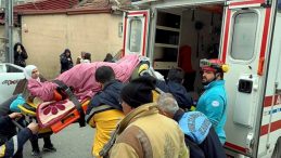 240 kiloluk obezite hastası evinin 7. katından vin&ccedil;le indirilerek hastaneye kaldırıldı
