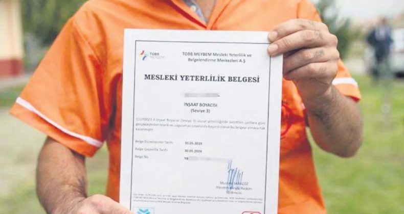 40 meslekte daha yeterlilik belgesi zorunlu
