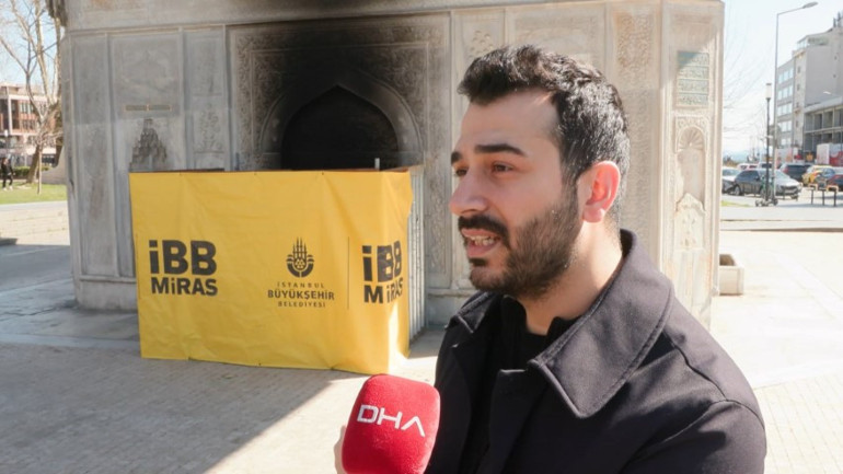 Yangın Sonrası Tophane Çeşmesi