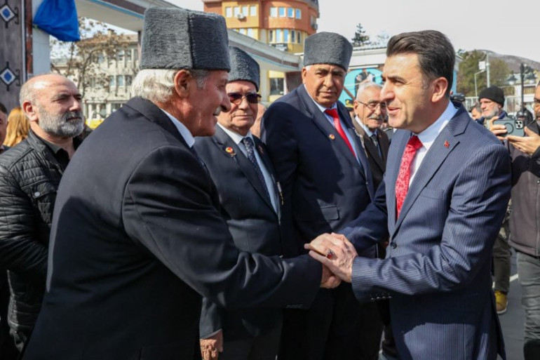 Tören sırasında bir kare