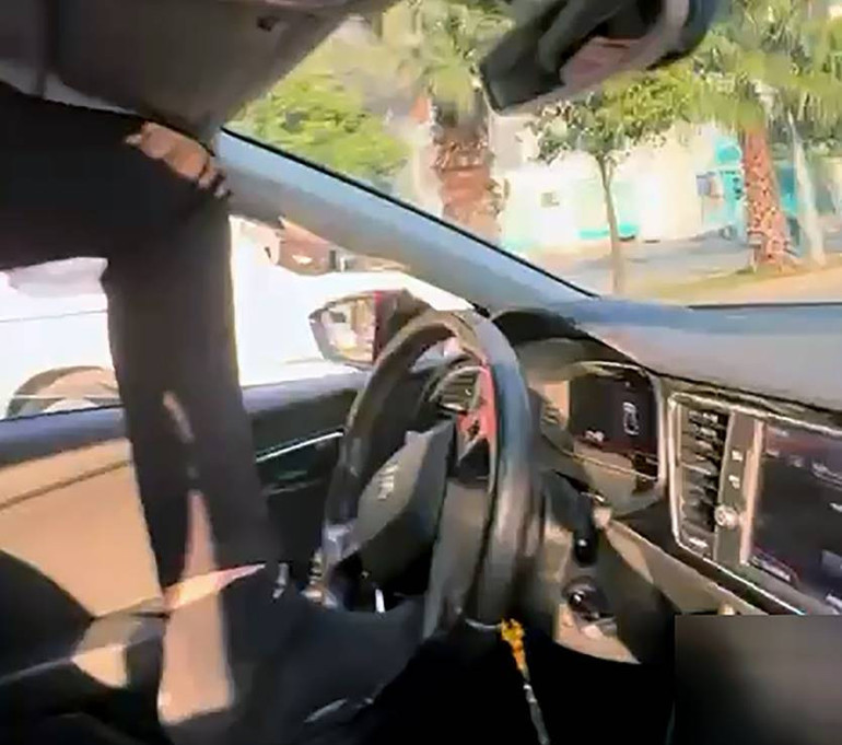 Şuayip Ö.'nün araç içindeki görüntüsü