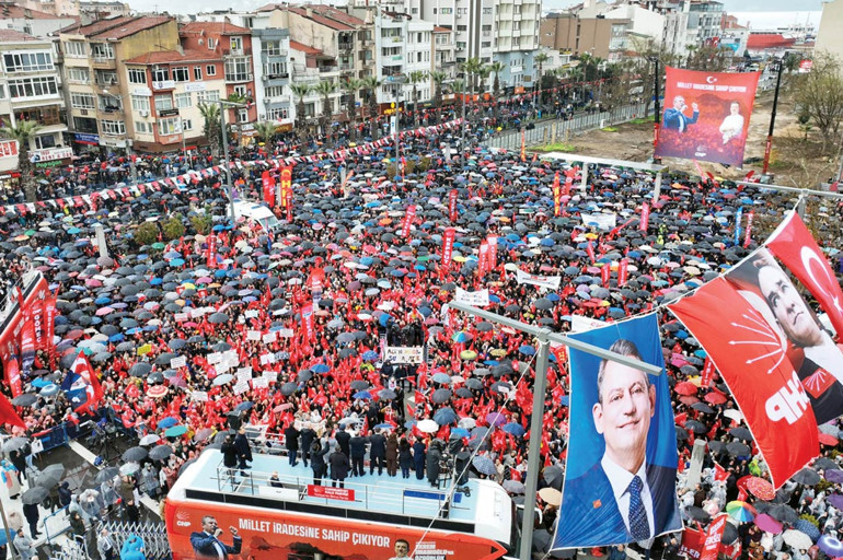 CHP Genel Başkanı Özgür Özel Çanakkale Mitingi