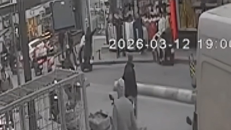 Dönerciye düzenlenen saldırı anı