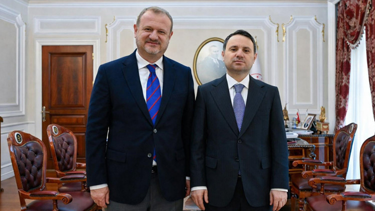 Adalet Bakanı G&uuml;rlek, RT&Uuml;K Başkanı Mehmet Daniş ile g&ouml;r&uuml;şt&uuml;