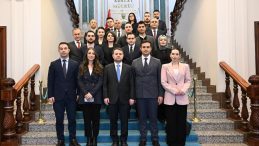 Adalet Bakanı G&uuml;rlek, yargı muhabirleriyle bayramlaştı