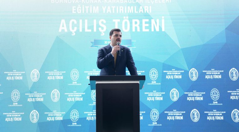 AK Parti Genel Sekreteri Eyy&uuml;p Kadir İnan, İzmir Eğitim Yatırımları A&ccedil;ılış T&ouml;reni'nde konuştu