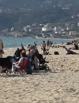 Alanya'da Mart ayında deniz keyfi
