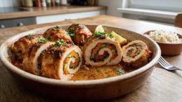 Ana Yemeklerinizin Vazge&ccedil;ilmezi Olacak! Sebzeli Tavuk Rulo Tarifi