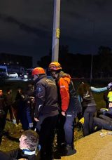 Antalya'da infaz koruma memurlarını taşıyan otob&uuml;s devrildi: 16 yaralı