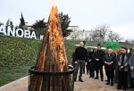 Azerbaycan Cumhurbaşkanı Aliyev, Hocavent'te Nevruz ateşini yaktı