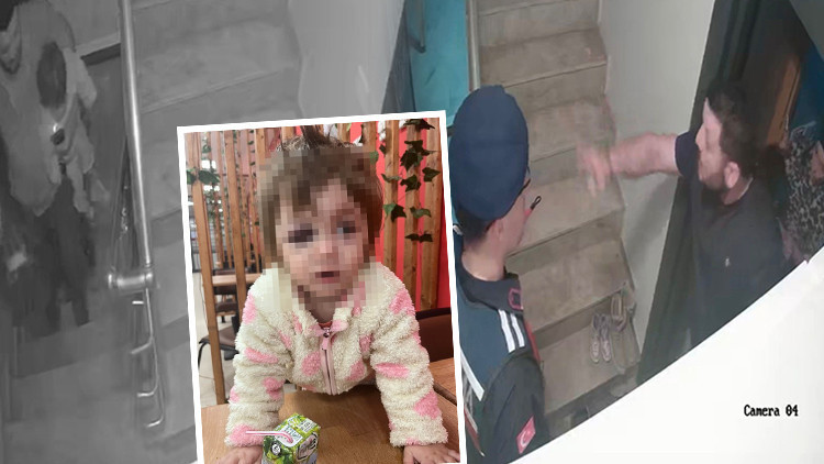 Baba ve 14 Aylık Bebeğine Saldırı: T&uuml;rkiye'nin G&uuml;ndemine Giren Olayda Yeni G&ouml;r&uuml;nt&uuml;ler Ortaya &Ccedil;ıktı