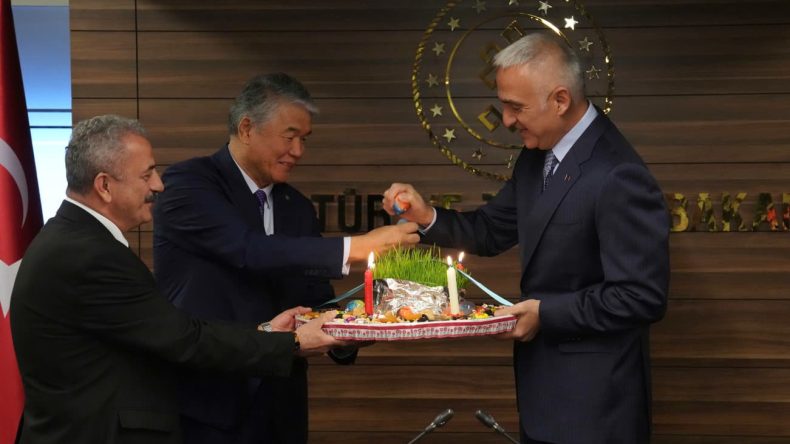 Bakan Ersoy T&Uuml;RKSOY heyetini ağırladı: Birlik sadece s&ouml;zle değil k&uuml;lt&uuml;rle yaşar