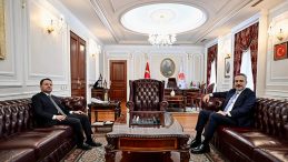 Bakan Fidan'dan, Bakan G&uuml;rlek'e ziyaret