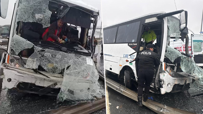 Başakşehir'de zincirleme kaza: Çok sayıda yaralı var! Polis memuru kalp masajıyla hayata döndü