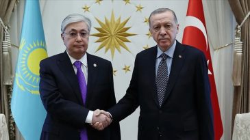 Başkan Erdoğan, Kazakistan Cumhurbaşkanı Tokayev ile g&ouml;r&uuml;şt&uuml;