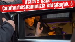 Başkan Erdoğan, trafikte iftariyelik dağıtan AK Gen&ccedil;lik &uuml;yeleriyle karşılaştı