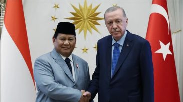 Başkan Recep Tayyip Erdoğan Endonezya Cumhurbaşkanı Prabowo Subianto ile g&ouml;r&uuml;şt&uuml;
