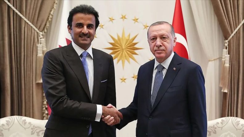 Başkan Recep Tayyip Erdoğan, Katar Emiri Al Sani ile g&ouml;r&uuml;şt&uuml;