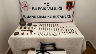 Bilecik'te tarihi eser ka&ccedil;ak&ccedil;ılığı operasyonu: 349 par&ccedil;a tarihi eser bulundu